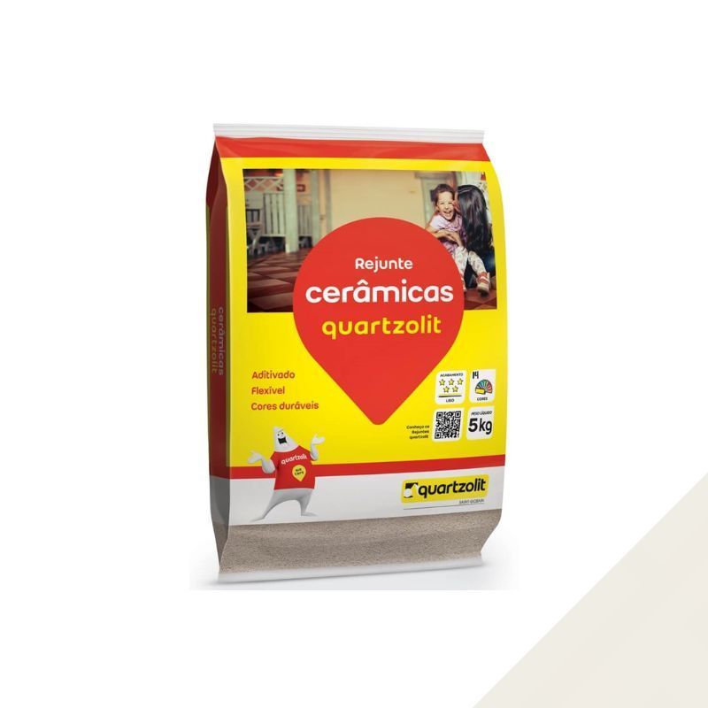 Rejunte Cerâmico Quartzolit Branco 5kg