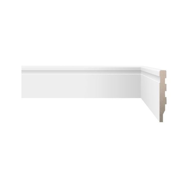 Rodapé Cerâmico Eliane Branco 25x118cm